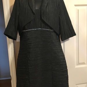 Eloquent Two Piece Black Cocktail Dress